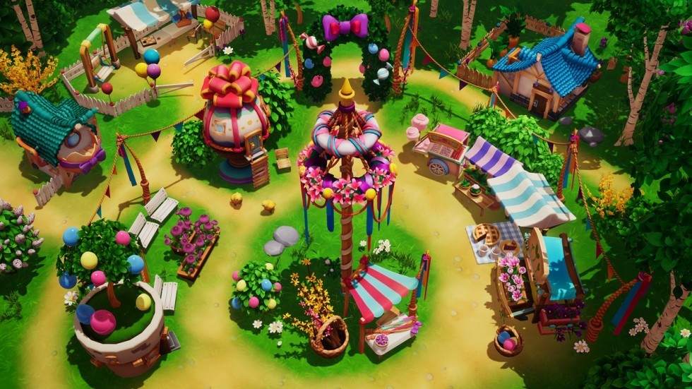 UE4虚幻4 Spring Environment 卡通可爱风格化小镇场景模型