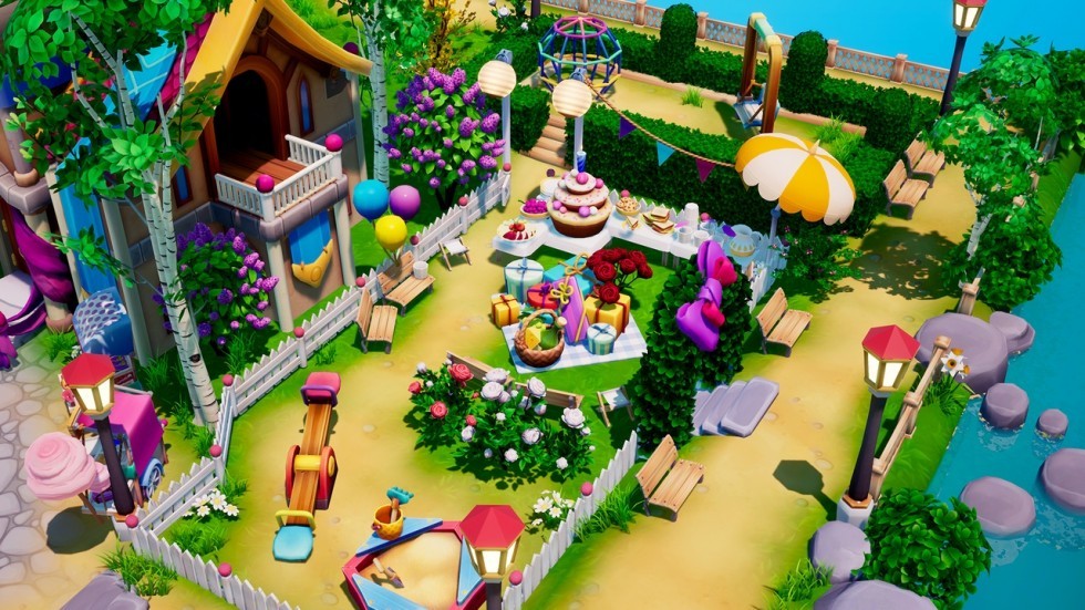 UE4虚幻4 Spring Environment 卡通可爱风格化小镇场景模型