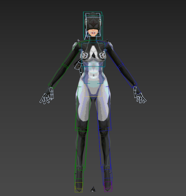 3dmax 3D冰霜使徒模型 骨骼绑定 攻击 跑步 走路 死亡 技能攻击等