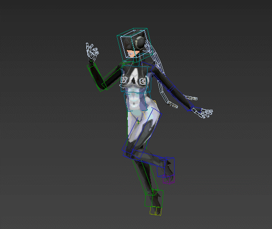 3dmax 3D冰霜使徒模型 骨骼绑定 攻击 跑步 走路 死亡 技能攻击等