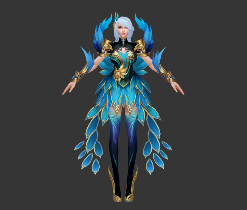  魔幻游戏女角色模型