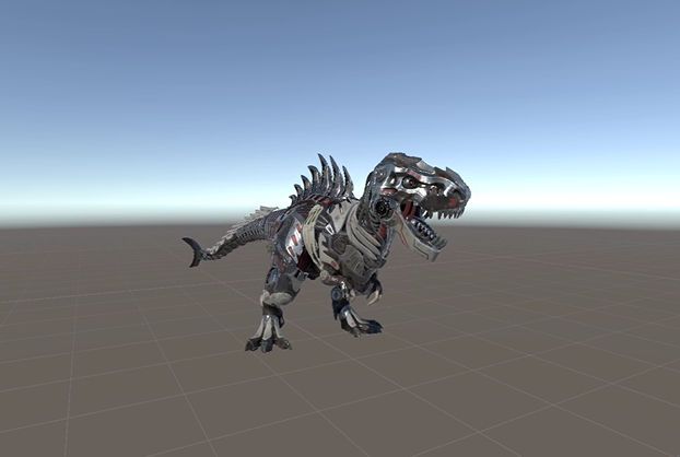 unity3d 机械恐龙动画模型