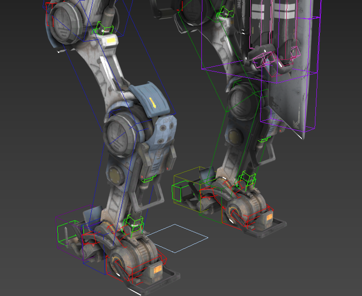 泰坦陨落 浪人机甲 3dmax绑定模型