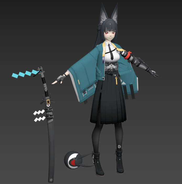 （新版）绝区零_雅 max2022绑定模型