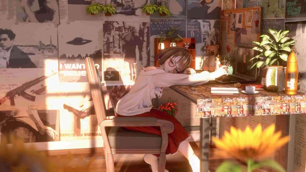 [ Blender ] Warm Blender poster covering girl.jpg