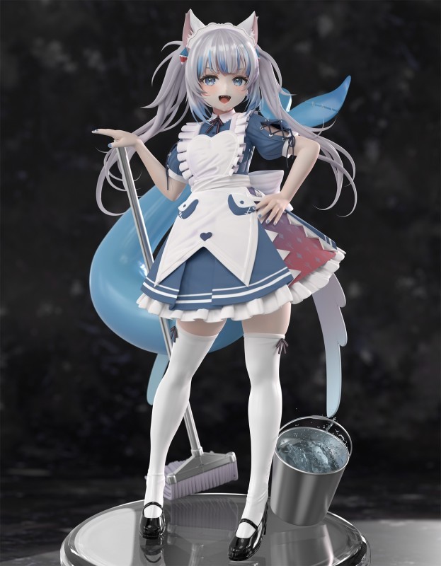 [ Blender ] Gawr Gura Maid Costume (1).jpeg