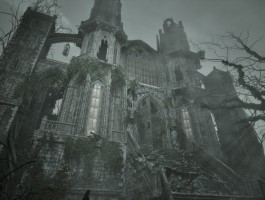 UE5虚幻恐怖阴森废弃大教堂场景