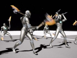 斧头攻击战斗动画